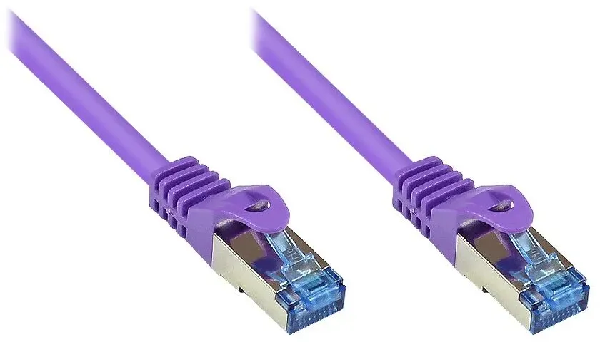 Alcasa Cat6a 3m Netzwerkkabel Violett S/FTP (S-STP)
