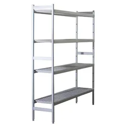 Stehendes Regal aus Aluminium-Polyethylen 4 Ebenen 2404x373x1700mm IDEACER