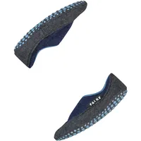 Falke Unisex Kinder Hausschuh-Socken Cosy Slipper K HP Wolle rutschhemmende Noppen 1 Paar, Blau (Darkblue 6681), 23-24