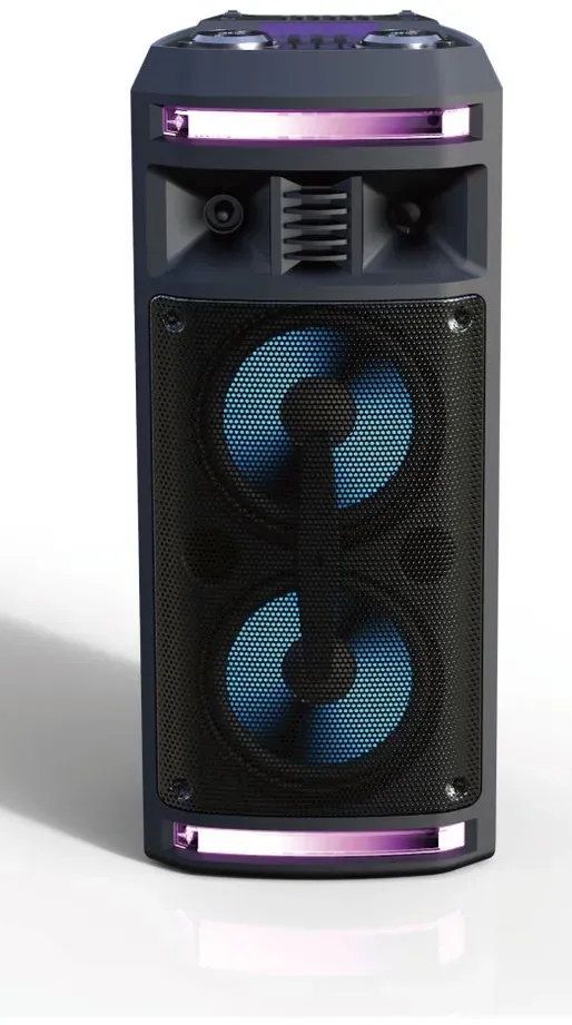 Denver Party Speaker BPS-351 Bluetooth-Party-Lautsprecher LED-Licht 80W USB AUX