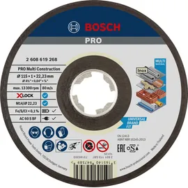 Bosch Trennscheibe X-Lock Multi Construction 115 mm x 1 mm x 22,23 mm
