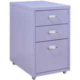 [en.casa] Kökar Schubladenschrank 48 x 28 x 41 cm Lila