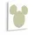 KOMAR Canvasbild Disney, Mickey Horizontal Stripes - 40 x 40 cm - Bild Auf Keilrahmen