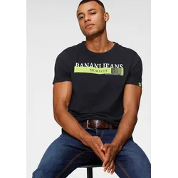 T-Shirt, kurze Ärmel, schmale Passform, bedruckt, Rundhalsausschnitt, Gr. M (48/50), schwarz, , 22221707-M