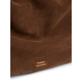 Tommy Hilfiger STATEMENT LEATHER HOBO Shopper Leder Brown