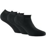 Rohner Sneakersocken 3er Pack Schwarz 39-42