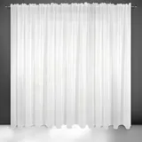 Eurofirany Lucy Voile-Vorhang, Weiß, 350 x 250 cm