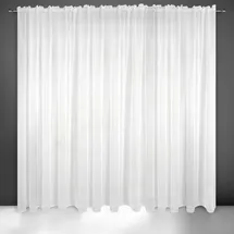 Eurofirany Lucy Voile-Vorhang, Weiß, 350 x 250 cm