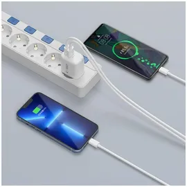 OEM Tech-protect Nca20 Pd 20w Qc3.0 Usb-a / Usb-c Wandladegerät – Weiß