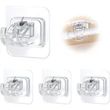 Gardinenstange Ohne Bohren, Selbstklebende Gardinenstangen, Selbstklebende Haken, Verstellbarer Stangenhalter, Selbstklebende Haken Für Gardinenstange, Halterung, Küche, Badezimmer, Wohnzimmer, 4er-se
