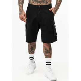 Lonsdale Cargoshorts "BALRATH", Herren, Gr. XXL, N-Gr, schwarz (schwarz, grau), Obermaterial: 100% Baumwolle, unifarben, Hosen, aus Baumwolle, mit Eingrifftaschen, Cargotaschen und Gesäßtaschen