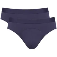 Sloggi Herren Slips, 2er Pack EVER SOFT Brief, Modal, einfarbig Blau M