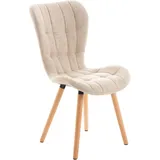 CLP Esszimmerstuhl Elda Stoff creme