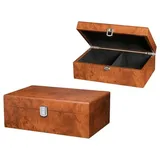 Philos Schachfigurenbox, Wurzelholzoptik, 240 x 150 x 85 mm