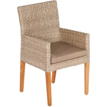 Merxx Ranzano Gartensessel 59 x 57 x 92 cm beige 2er Set