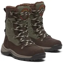 Timberland Winterstiefel TIMBERLAND "CHOCORUA TALL LACE UP WATERPROOF SNOW BOOT", Damen, Gr. 38,5, braun (schwarz braun full grain), Leder, Schuhe Winterstiefel, Snowboots, Winterboots, Winterschuhe, wasserdicht