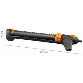 Fiskars Oszillierender Sprinkler Universalgröße 17 x 21 m schwarz/orange