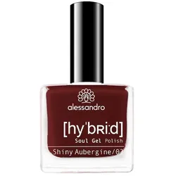 Alessandro Nail Polish Nagellack Shiny Aubergine 8 ml Braun 