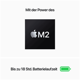 Apple MacBook Air, MLXW3D/A, CTO, Notebook, mit 13,6 Zoll Display, Apple M-Series,M2 Prozessor, 16 GB RAM, 512 SSD, M2, Space Grau, macOS