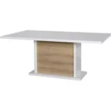 SCIAE 3102000095783, Rechteckige Form, Ausziehtisch, Weiß, Haus, 1 Bein(e), Naturholz - Weiß