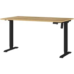 Germania-Werke Schreibtisch höhenverstellbar (elektrisch) »Boras« 140 cm schwarz, 140x119x80 cm