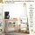 Costway Konsolentisch Marmor 120x30x93 cm grau