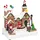 Fééric Lights and Christmas Weihnachtsszene Geschenkefabrik beweglich mit Ton 23,2 x 24,5 cm