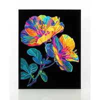 needleart world (hong kong) ltd. Diamond Painting Neon Blumen Kreativset
