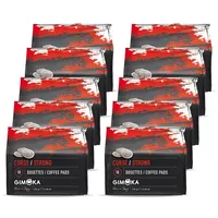 Gimoka Kaffeepads Espresso Strong, Intensität 12/12, 180 pads - Geeignet für Senseo* Maschinen, 180 Stück (10 x 18 Getränke), Hergestellt in Italien