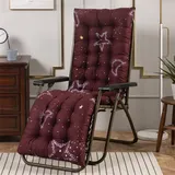 Morbuy Deckchair Auflagen für Gartenliegen, Sonnenliege Kissen Tragbare Garten Innenhof Gepolstertes Bett Relax-Liegestuhl Sitzauflage für Deckchair, Innen, Außen (48x170cm,Mond)