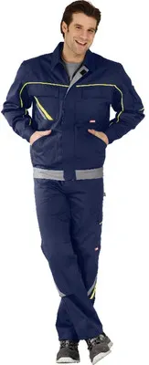 Bundjacke 2483 marine/gelb/zink, Größe 56 - blau - 56