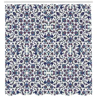 ABAKUHAUS Duschvorhang 175 x 240 cm blau