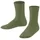 Unisex Kinder Socken K So nachhaltige Baumwolle einfarbig 1 Paar Grün Sern Green 7681 23-26 23-26