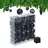 Relaxdays Weihnachtskugeln 110er Set, Kunststoff, Weihnachtsbaumdeko mit Kugeln & Lametta, Christbaumschmuck, schwarz