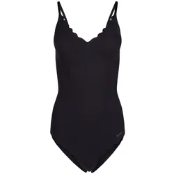 SKINY Damen Body - Unterwäsche, Spaghettiträger, Spitze, V-Ausschnitt, einfarbig Schwarz 40