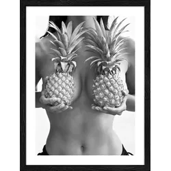 Gerahmtes Bild NEW BIKINI - bunt