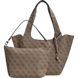 GUESS Calista 2 in 1 Tote Latte Logo