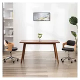 vidaXL Esszimmerstühle 2 Stk. Drehbar Schwarz Bugholz und Kunstleder
