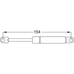 Gasdruckfeder 300 N, 154 mm