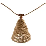 Newgarden LED-Solar-Lichterkette Maro, holzfarben, Jute IP44 Maro, Holz hell, Holz, Skandinavisch - 800 cm - cm - cm