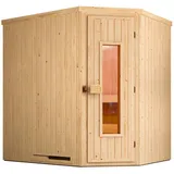 wekaholzbau VARBERG 1 inkl. 4,5 kW Bioofen + ext. Steuerung