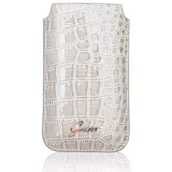 Universal Croco Look Design Sleeve Beige