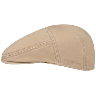 Stetson Paradise Cotton Schirmmütze Herren - Flatcap mit UV-Schutz 40 - Herrenmütze aus Baumwolle - Schirmmütze (Schirmlänge 4,5 cm) - Schiebermütze - Flat Cap Sommer/Winter beige XXL (62-63 cm) - XXL