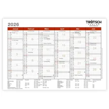 trotsch Trötsch Wandtafelplaner A5 2026