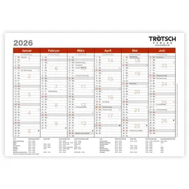trotsch Trötsch Wandtafelplaner A5 2026