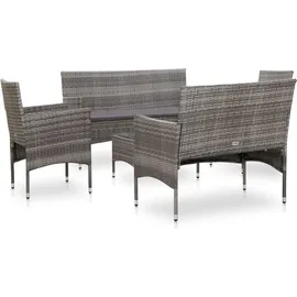 vidaXL Garten-Lounge-Set 5-tlg. grau