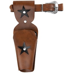 Kinder-Cowboy-Gürtel "Stern", braun/schwarz