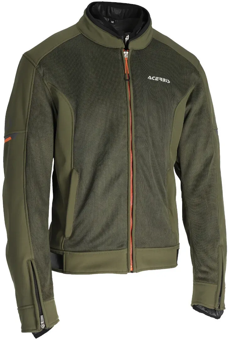 Acerbis Gordon waterdichte motorfiets textiel jas, groen-oranje, 3XL Voorman