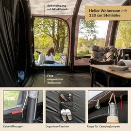 Skandika Timola 6 Air Sleeper Protect XL Plus Grau