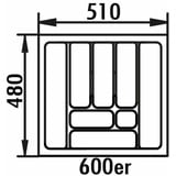 Naber Besteckeinsatz 5, 510 x 480 mm